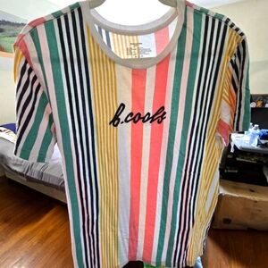 Barney Cools Candy Striped Short Sleeve Tee